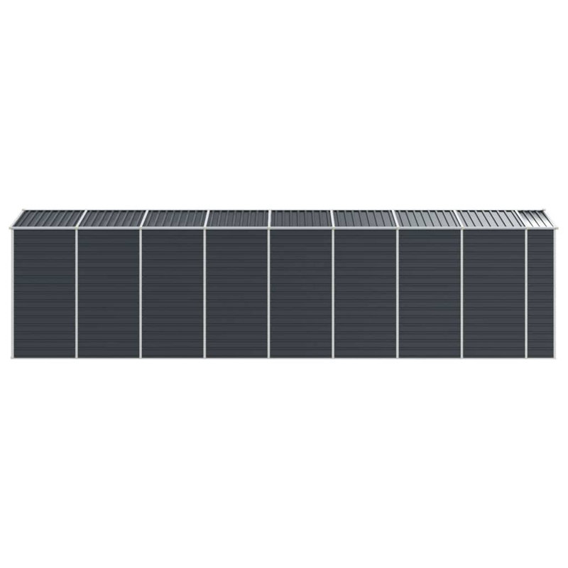 Storage Shed, 78" H x 75.2" W x 285.4" D, Anthracite