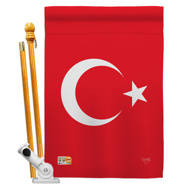 Ensemble de drapeau vertical décoratif à l’échelle de la nationalité turquie flags of the world