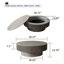 Table basse ronde avec rangement rabattable et base robuste-1705469924
