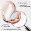 Pink And Gold Abstract Circles II - Pink Modern Oval Wall Mirror-1839421216