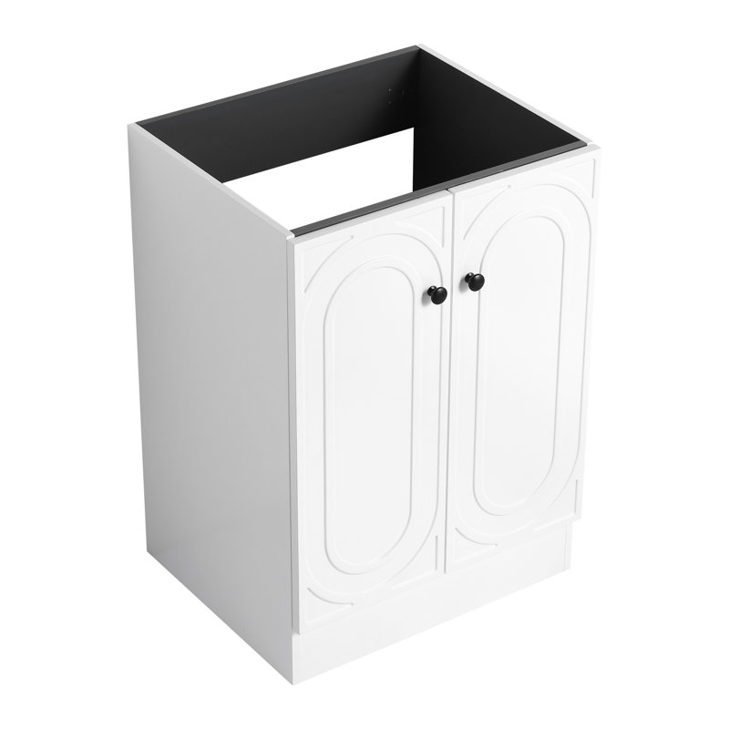 Meuble de salle de bain autoportant 24 po - Contreplaqué blanc