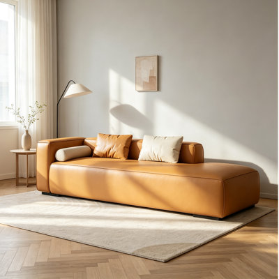 Chaise longue en similicuir de luxe moderne