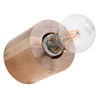 Obrien Manufactured Wood Flush Mounted Sconce