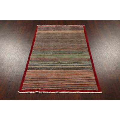 One-of-a-Kind 3'2" X 4'11" New Age Wool Area Rug in