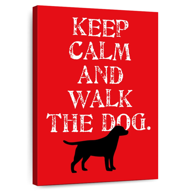 Tergel Keep Calm Labrador, 39" H x 26" W