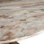 Malibu 48" Round Table in Sawar Marble with Antique Gold Base