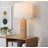 Cylinder Ash 27" Wood Table Lamp