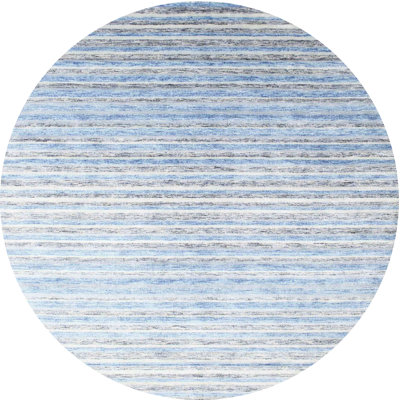 Tapis blanc/bleu contemporain