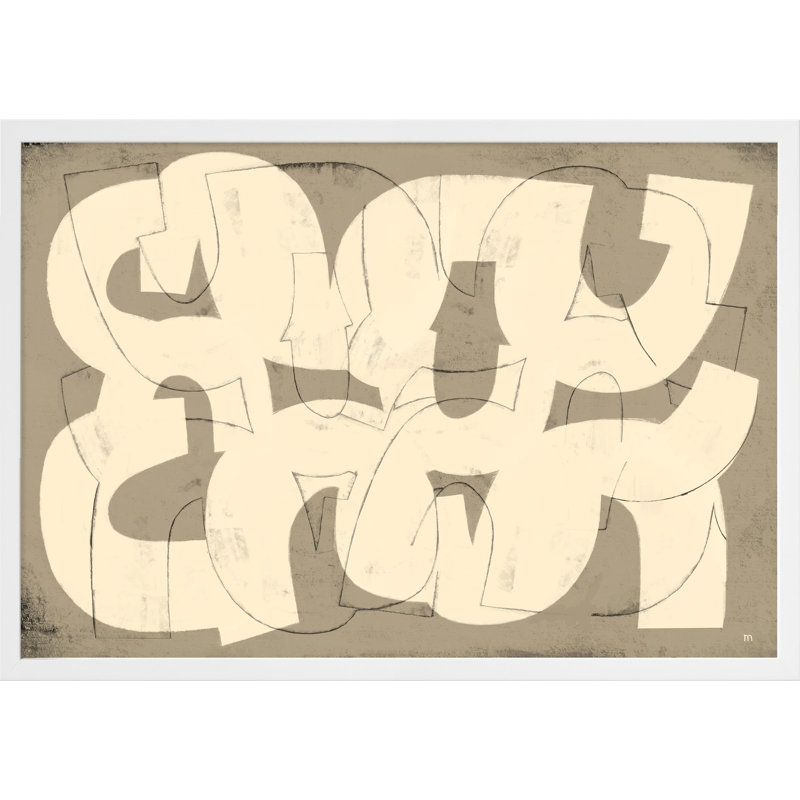 Drawing By StudioM Painting by StudioM, 14" H x 20" W x 1.25" D, White Framed Paper