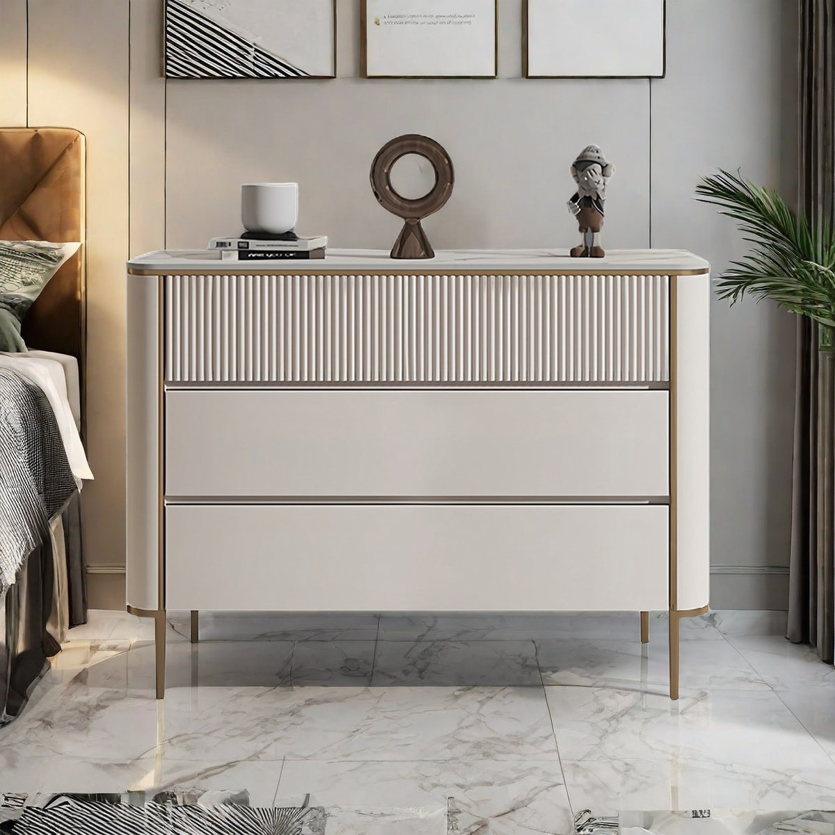 Licalilo Modern Minimalist Bedroom Storage Cabinet - Wayfair Canada