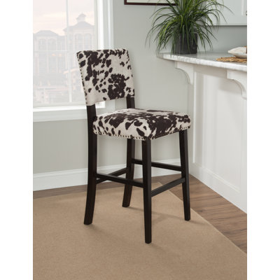 Kias Upholstered Nailhead Trim Counter and Bar Stool