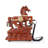 Modern Stylish Push Dial Telephone with Horse Design-104582214
