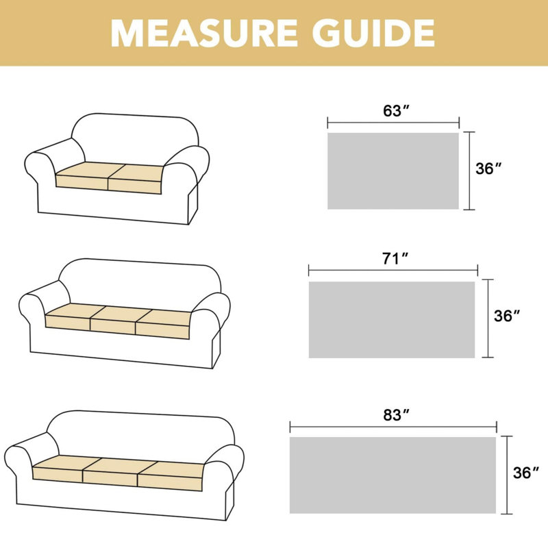 Chenille Box Cushion Sofa Slipcover