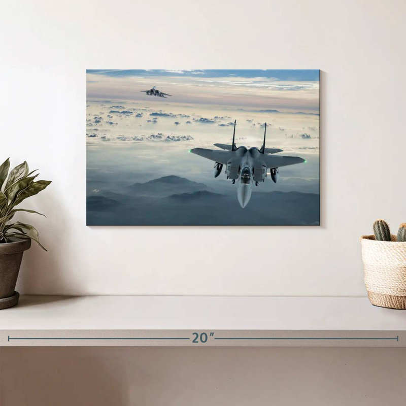 Avion de chasse Mait F-15, H 8 po x l 12 po