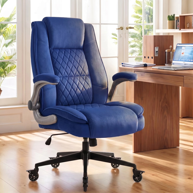 Big and Tall  Ergonomic Executive Office Chair With Adjustable Lumbar Support and Armrest,400LBS, Beige
