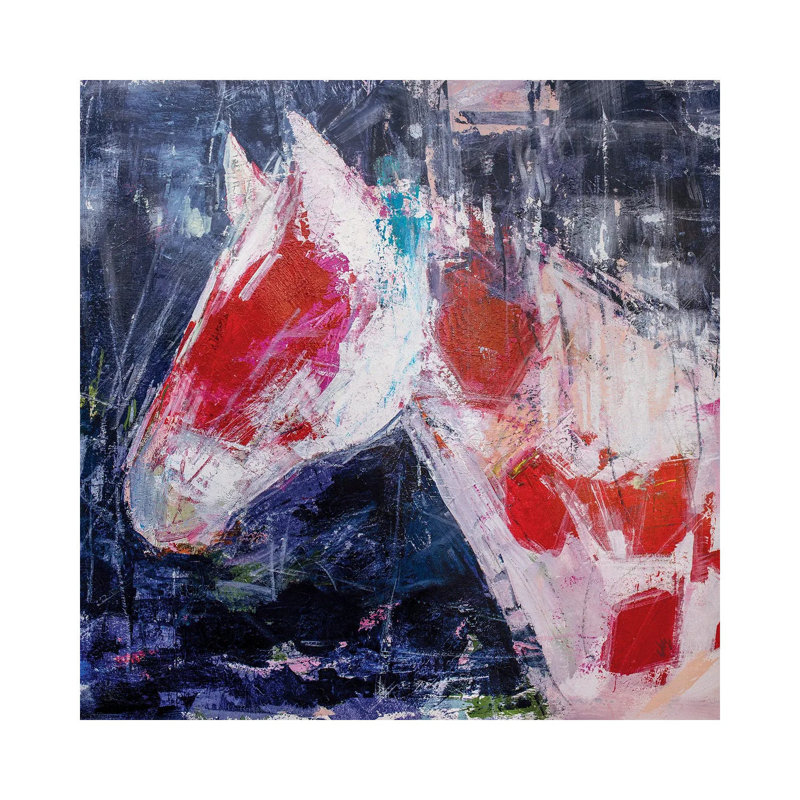 Coy Colt by Jodi Maas - Wrapped Canvas Painting, 30.48 cm H x 30.48 cm W