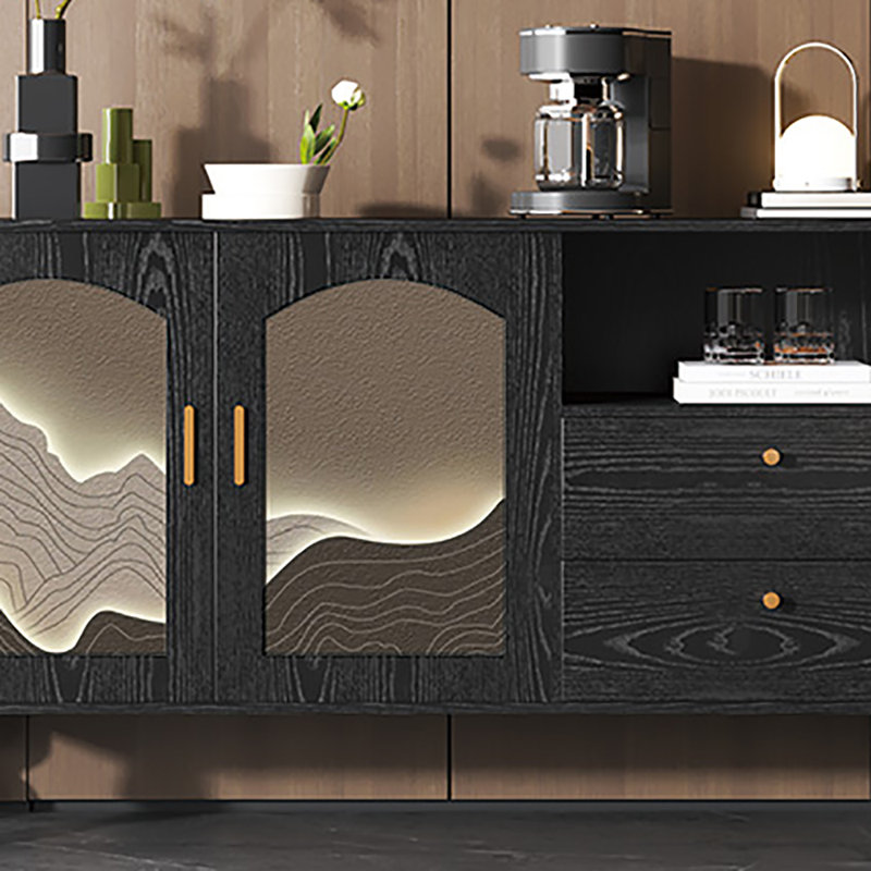 Buffet 59,1 po, Noir, noir, noir, noir