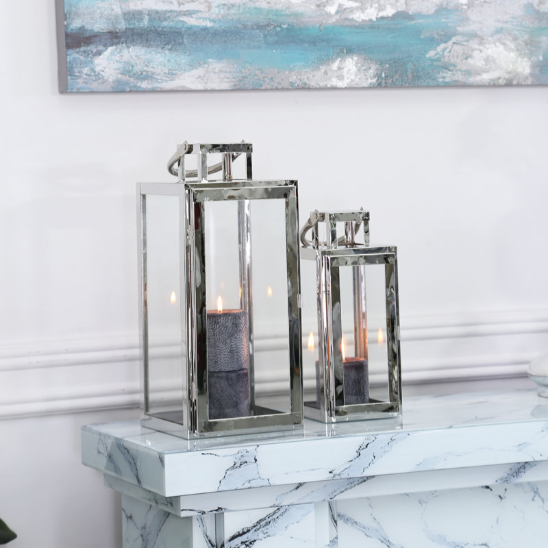 2 Piece Floor Lantern Set