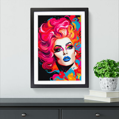 Drag Queen Pop 1 Piece Single Picture Frame Wall Art