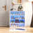 Shoe Box with RGB LED Light, Wooden Stackable Shoe Storage Box with Glass Door, Shoe Storage Bin Shoe Display Case for Sneakers (4 Tier-1)-34093132