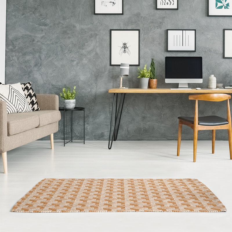 Tapis orange clair/orange foncé skyscrapers classic, Rectangle 5 pi x 7 pi