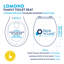 Soft Close Round Family Toilet Seat with Adhesive Hinges
