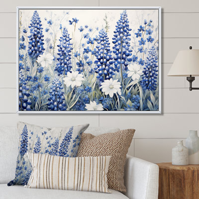 Blue Bonnets Tranquility I, reproduction d'art sur toile