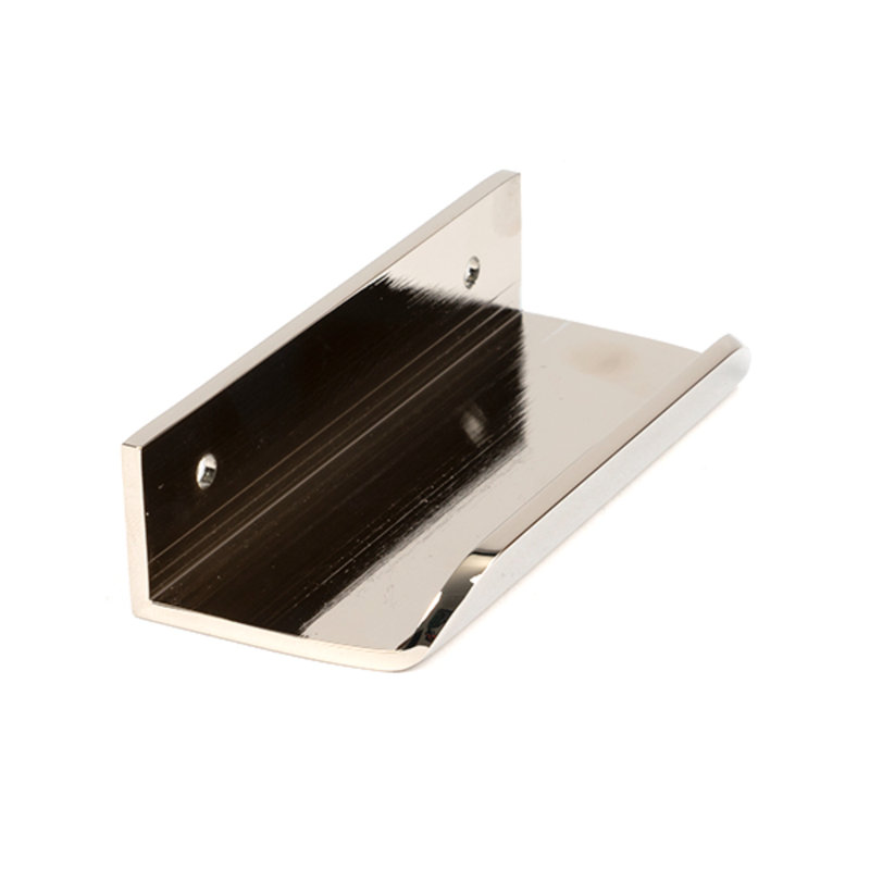Polished Nickel 50Mm Moore Edge Pull, 7 cm, Polished Nickel