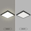 Black 30cm Square Waterproof LED Flush Ceiling Light