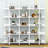 Nakaia 70.8" H x 70.8" W Steel Etagere Bookcase-93138771