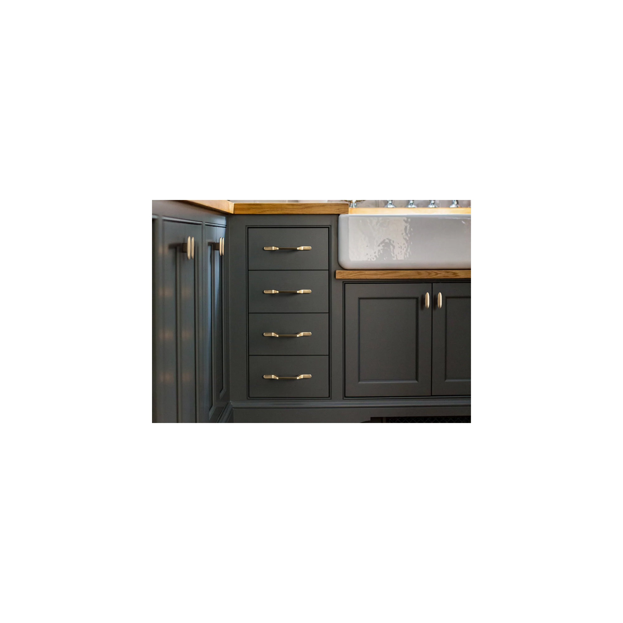 Oval Knob Knob, Champagne Bronze