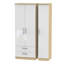 Yvette 3 Door Manufactured Wood Wardrobe-18860328-23704023