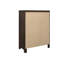 Commode brune à 5 tiroirs
