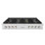 ZLINE Autograph 36 in. Satin Steel Paramount Rangetop with 6 DuoPro Burners and Bronze Accents-2060851433