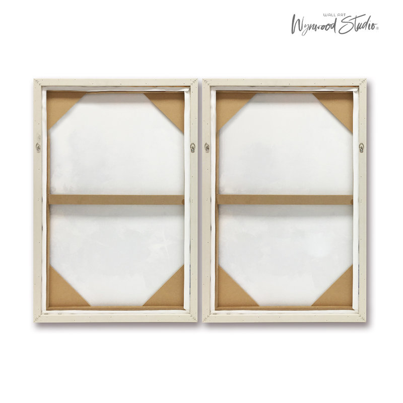 Show in Clouds Abstract Textured Framed Wall Art Set by Wade Logan