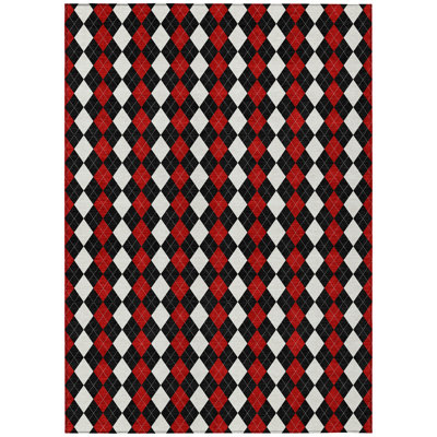 Tapis noir intérieur / extérieur lavable à la machine Xhevrie