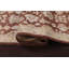 Tapis de couloir brun / bourgogne / beige en laine noué à la main de conception unique 2 pi 7 po x 12 pi 10 po