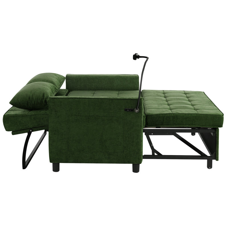 Canapé-lit 56,9 po, Vert