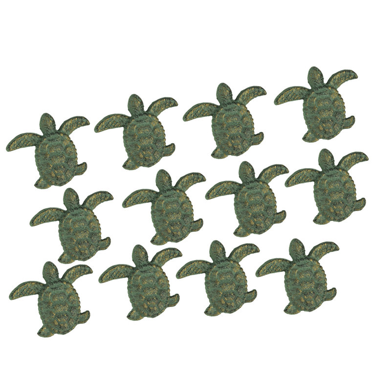 Cast Iron Sea Turtle Novelty Pull Multipack, Green