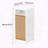 Freestanding Side Cabinet with Bamboo Front and Laundry Hamper