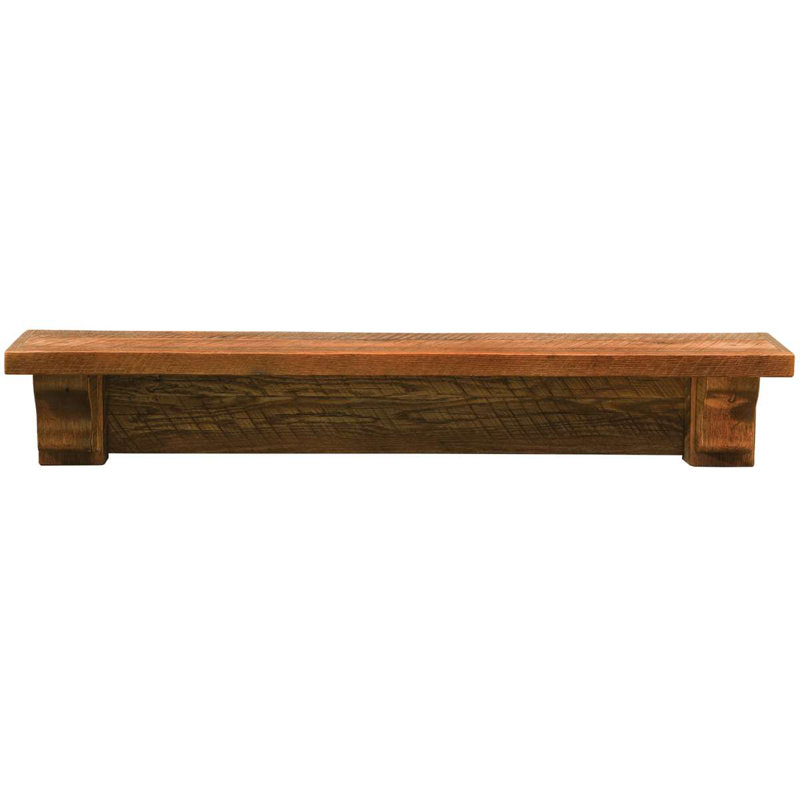 Fireside Lodge Barnwood Wall Shelf - 36-inch - Standard, 8.5" H x 36" W x 8" D