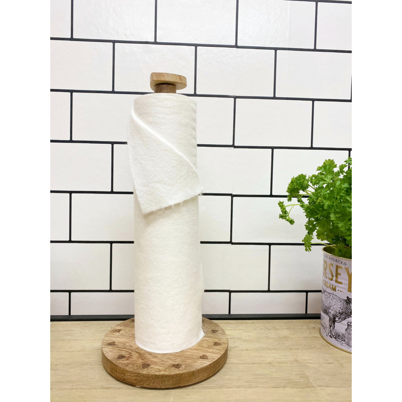 Bamboo Paper Towel Holder