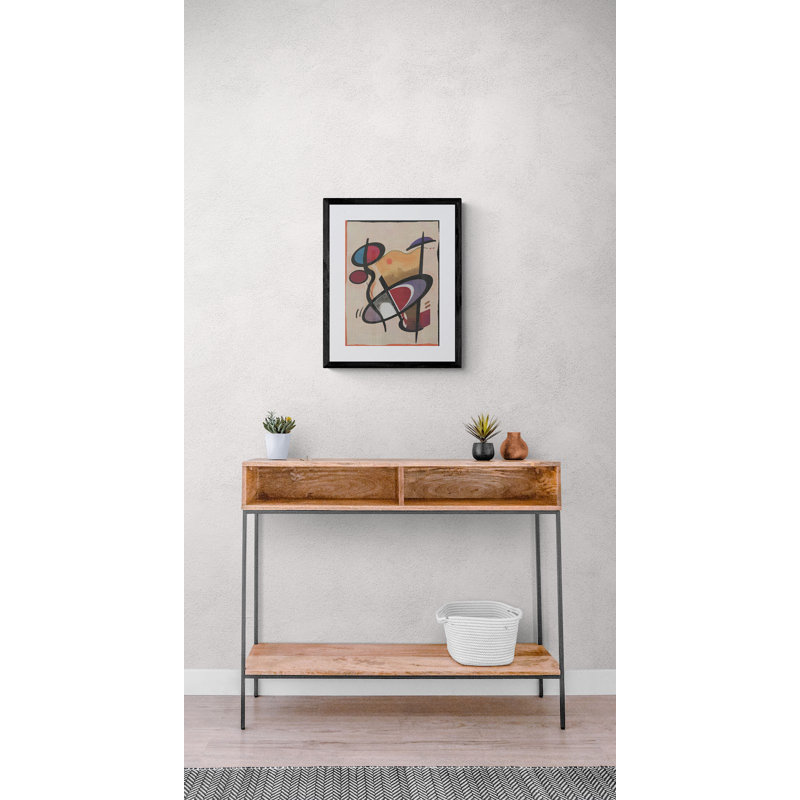 Dancing Forms Print by Angel Estevez, Black Framed Canvas, 32" H x 24" W