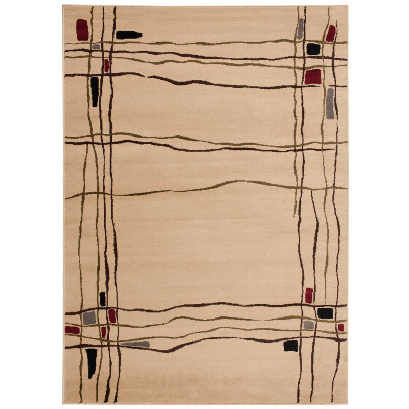 Tapis beige Alieyah, Rectangle 7 pi 10 po x 10 pi 6 po