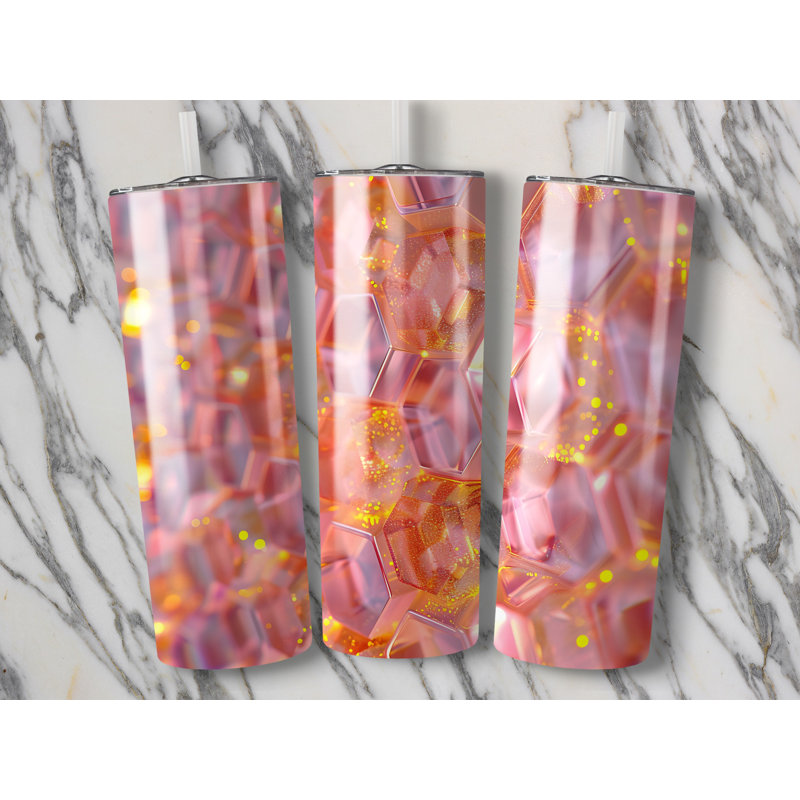 Choose Handmade Tumblers 591 mL Vacuum Insulated Stainless Steel (18/8) Travel Tumbler with Straw