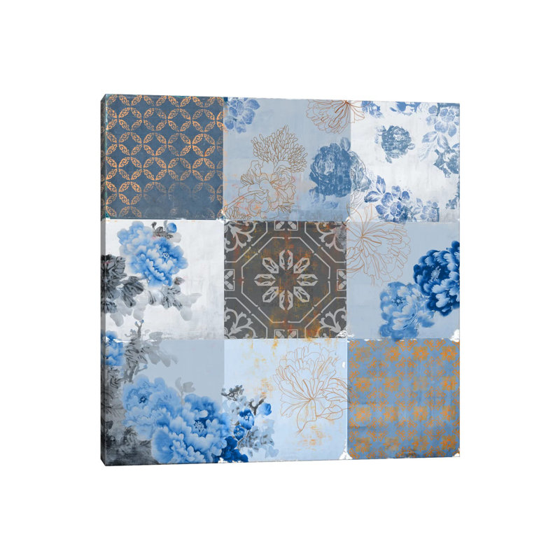 Deft Blue - Wrapped Canvas Painting, 45.72 cm H x 45.72 cm W x 3.175 cm D