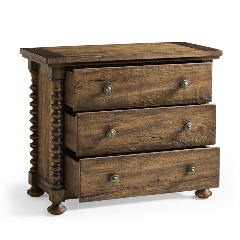 Tamarisk 3 - Drawer Solid Wood Nightstand