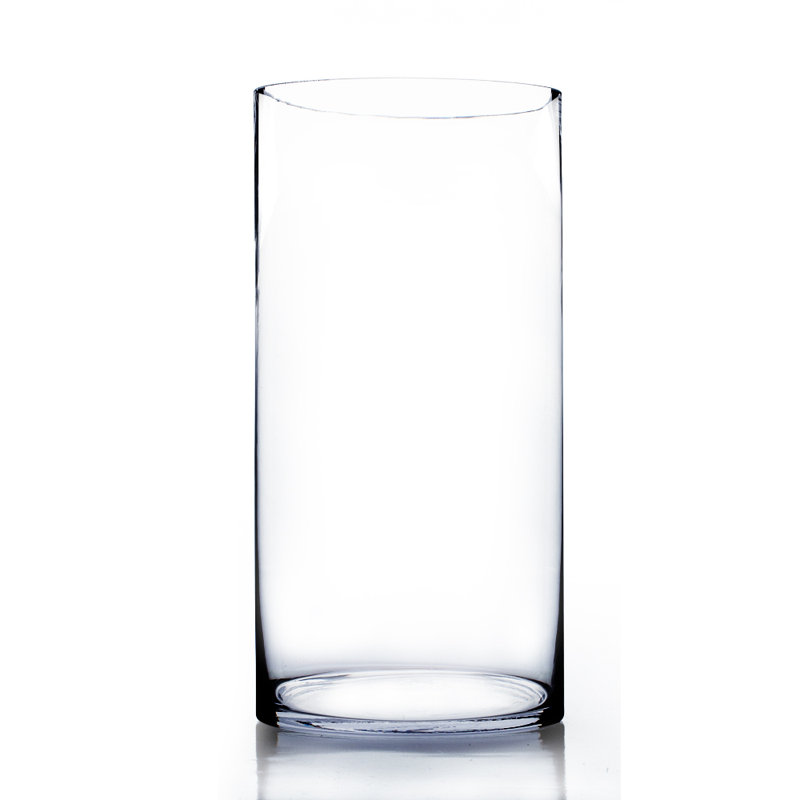 Vase en verre Mikaela, H 16 po x l 8 po x p 8 po