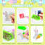 44 Pcs Easter Eggs Diamond Painting Keychain, Easter Party Supplies