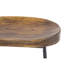 Tabouret de bar avec siège de selle, pieds en fer et noir